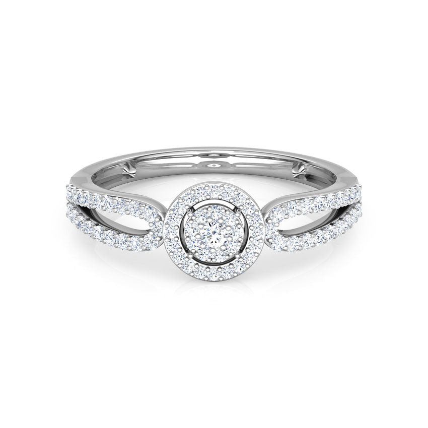 Emilia Halo Diamond Ring