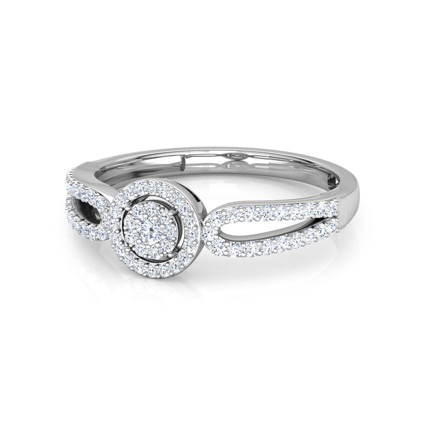 Emilia Halo Diamond Ring