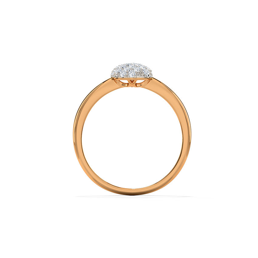 Jasmine Square Domed Diamond Ring