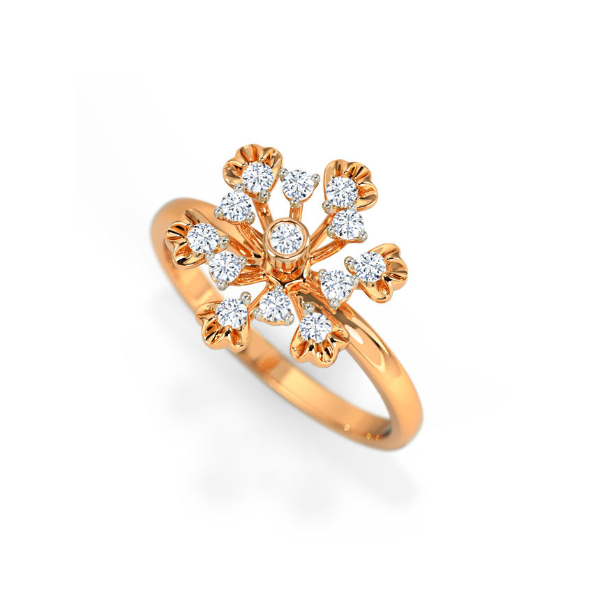 Cora Petite Petal Diamond Ring