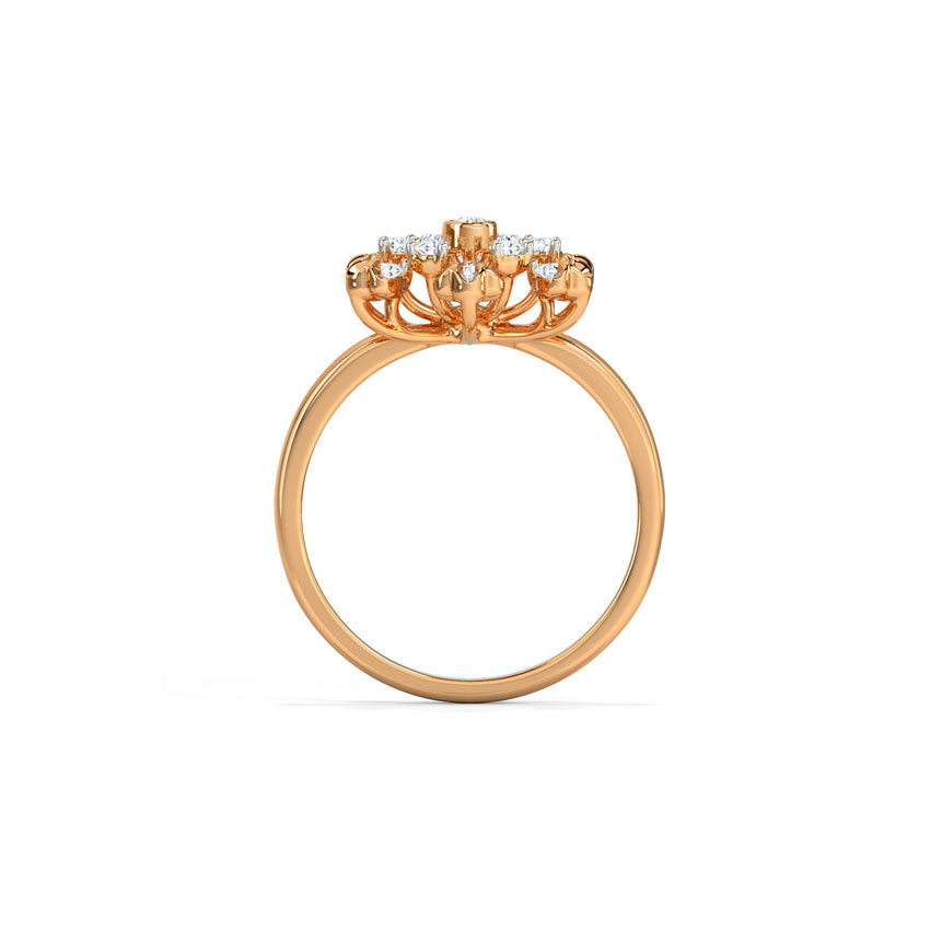 Cora Petite Petal Diamond Ring