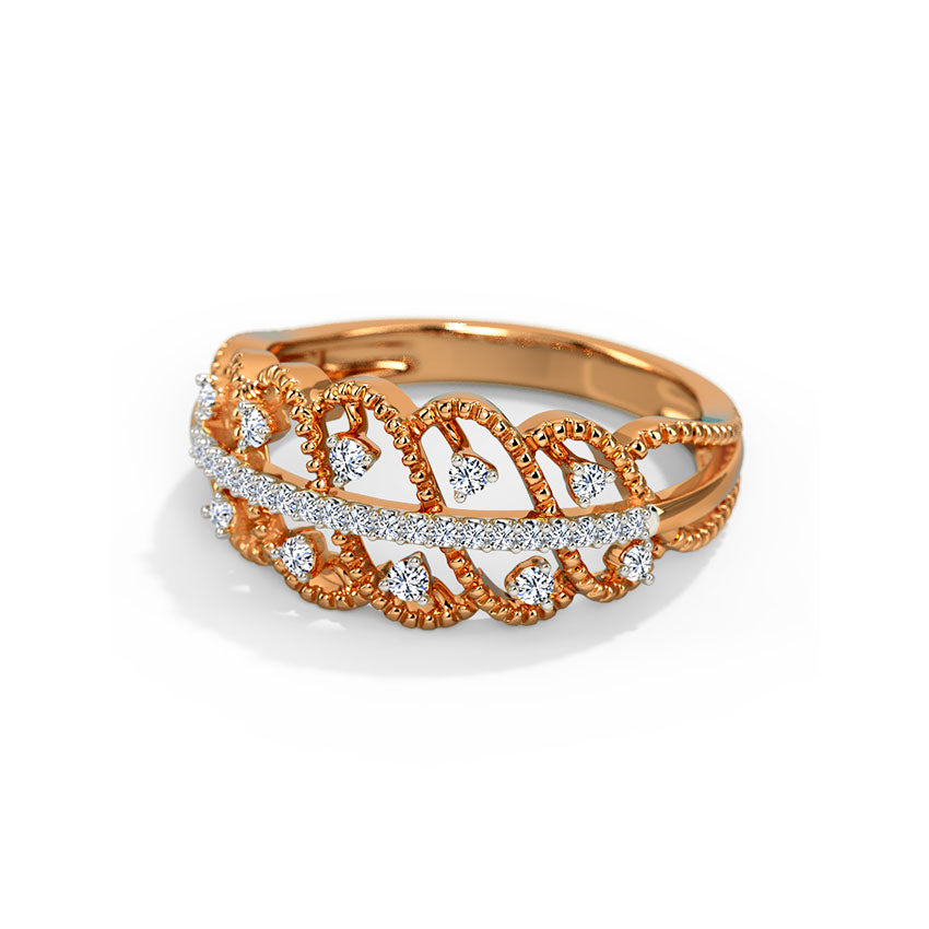 Lacey Diamond Scallop Band