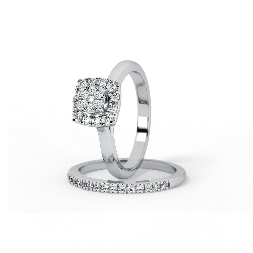 Ancy's Bridal Band Set