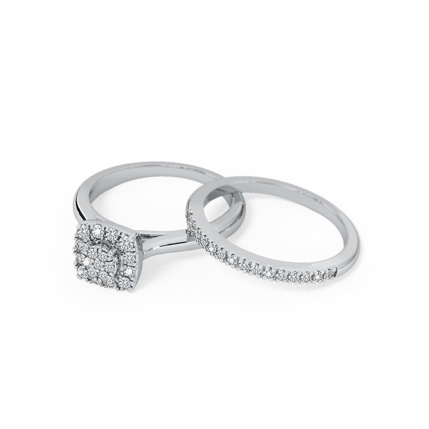 Ancy's Bridal Band Set