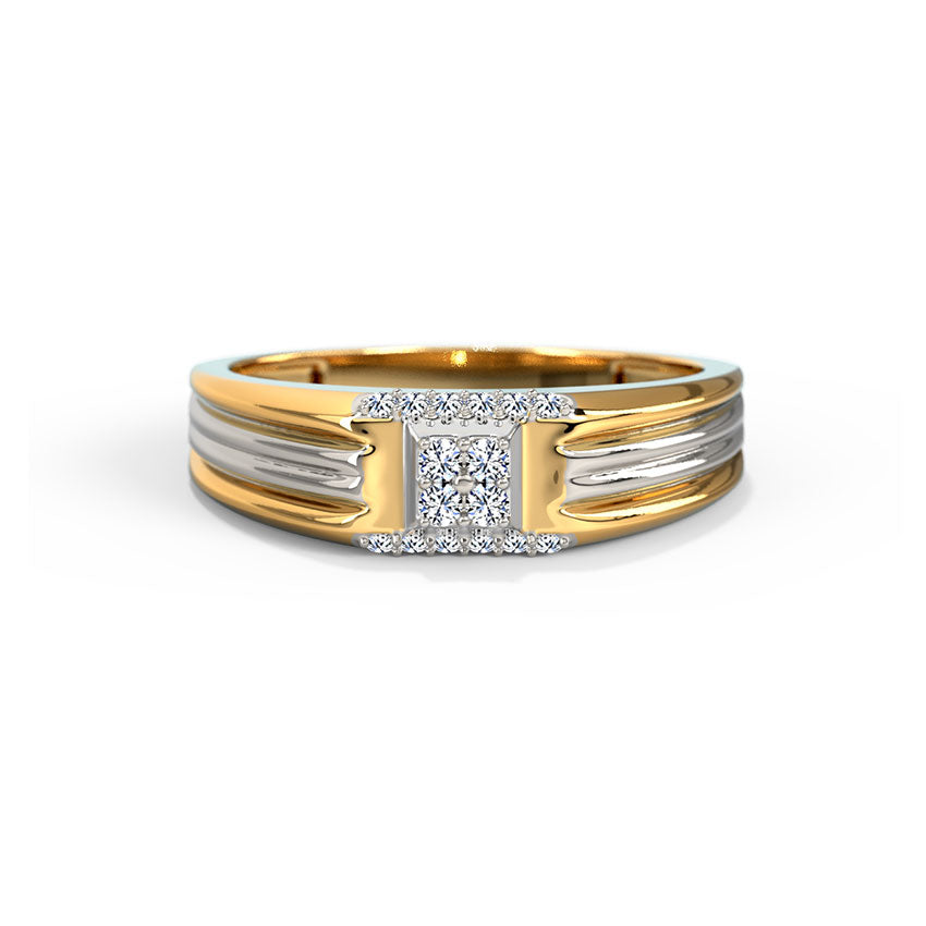 Mystical Square Men's Diamond Ring