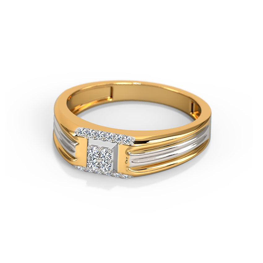 Mystical Square Men's Diamond Ring