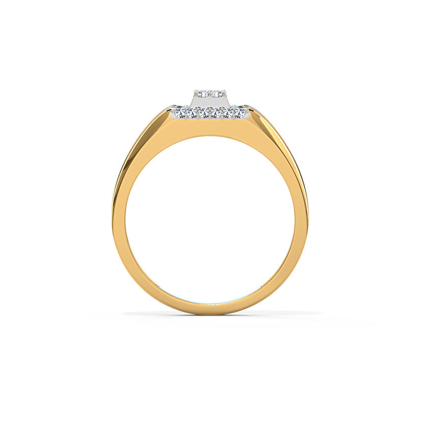 Mystical Square Men's Diamond Ring