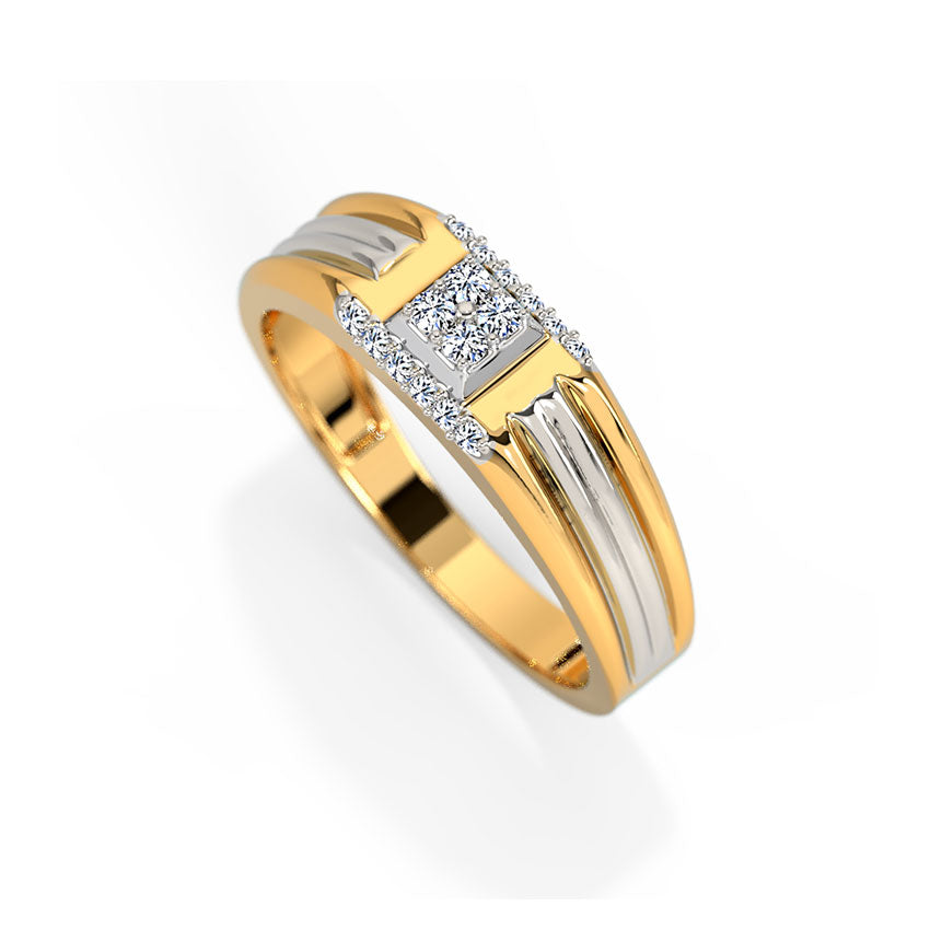 Mystical Square Men's Diamond Ring