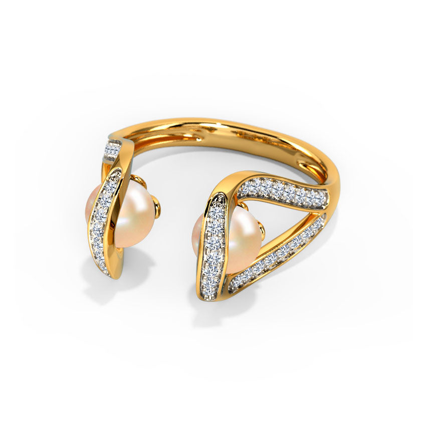 Zandra Glamorous Pearl Ring