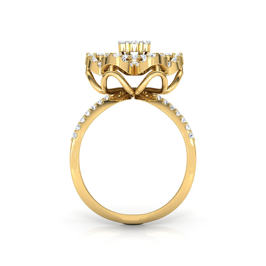 Blossom Wide Diamond Ring