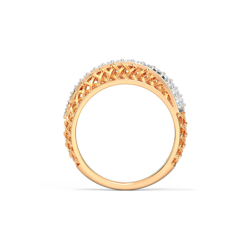 Chic Weave Diamond Ring