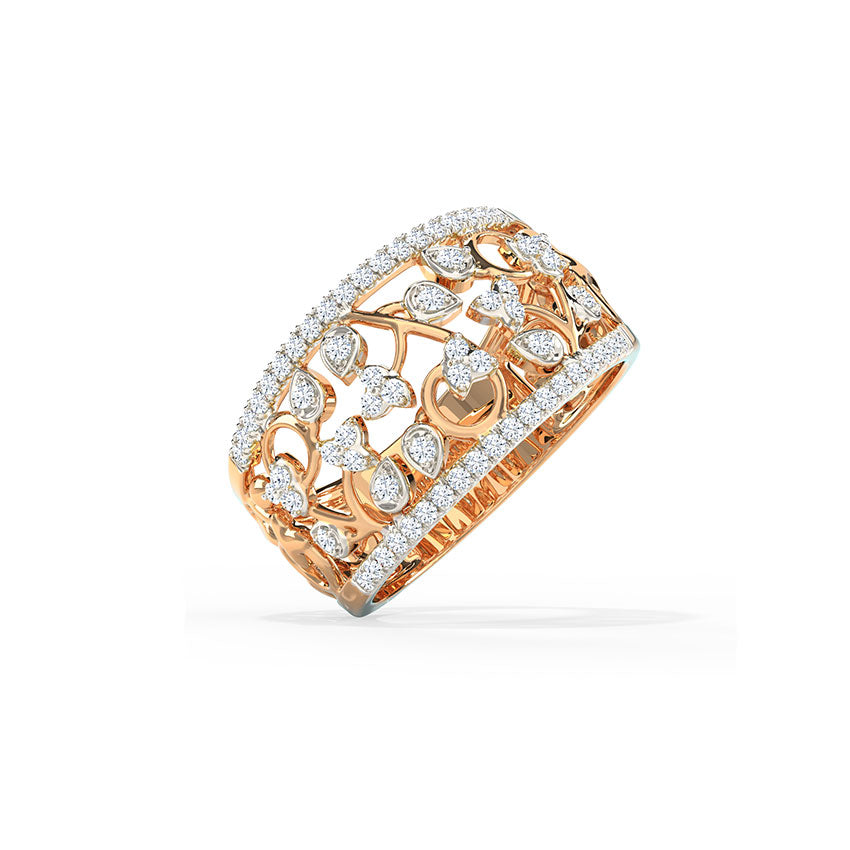 Gloria Petals Diamond Band