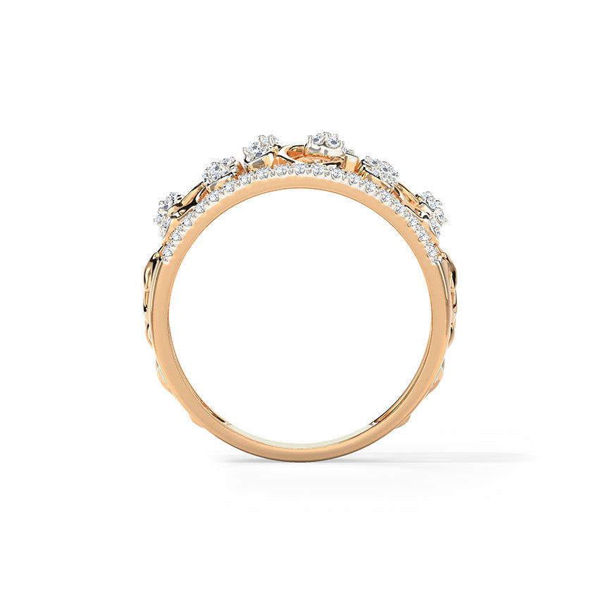 Gloria Petals Diamond Band