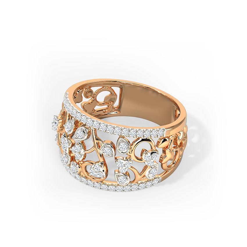 Gloria Petals Diamond Band