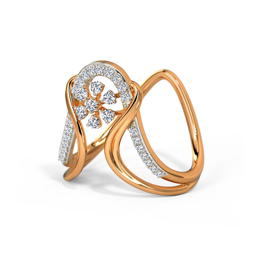 Floral Tales Diamond Vanki Ring