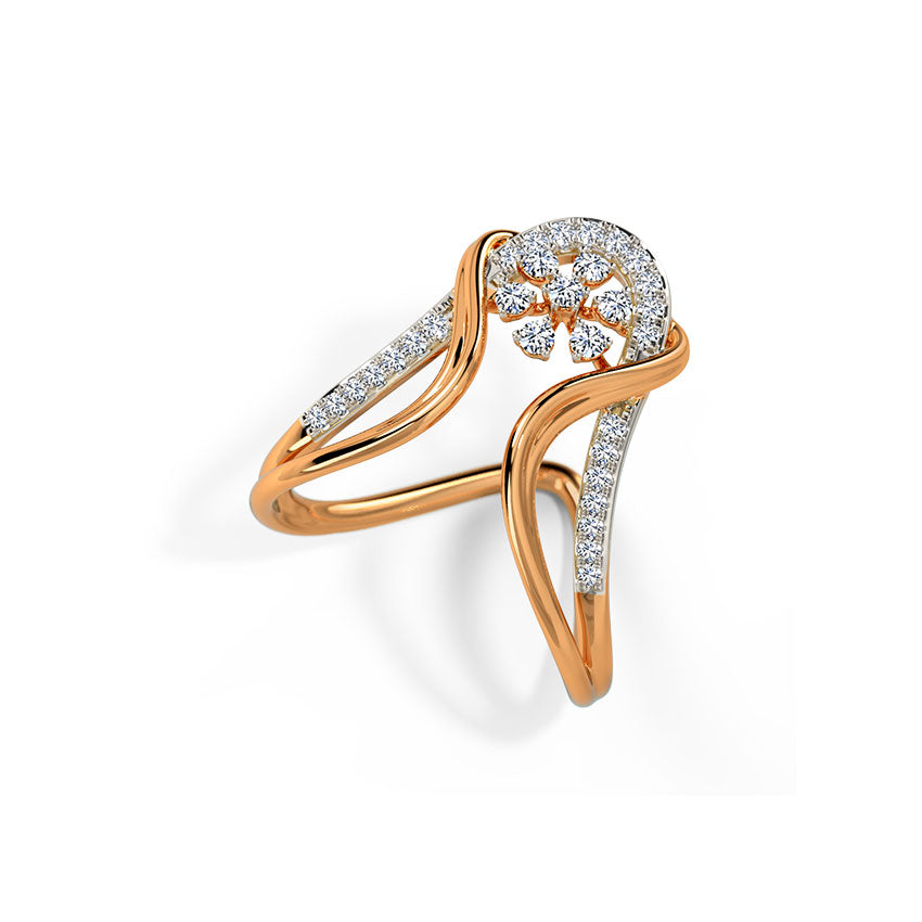 Floral Tales Diamond Vanki Ring
