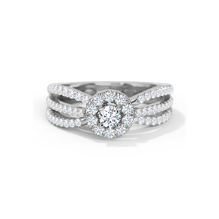 Luna Halo Diamond Ring