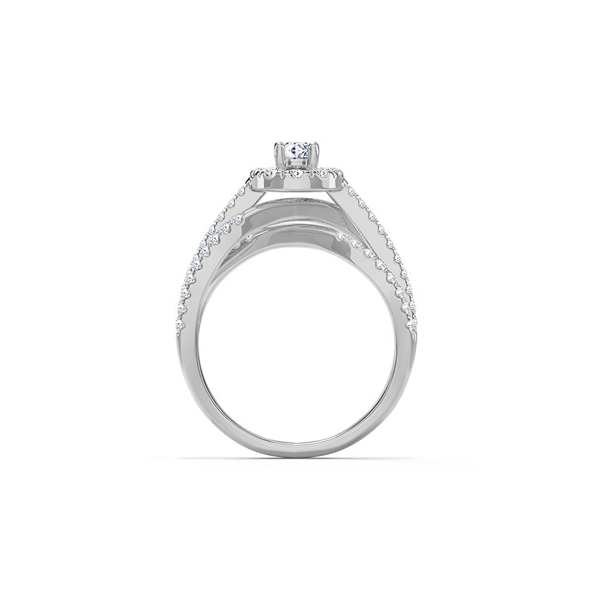 Luna Halo Diamond Ring