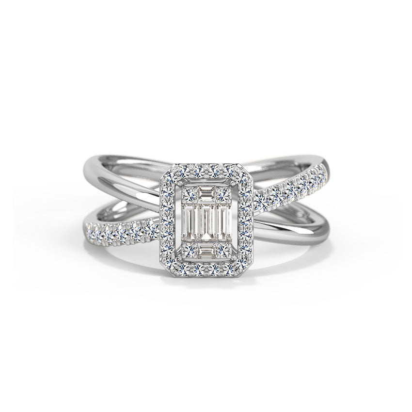 Mila Linear Diamond Ring