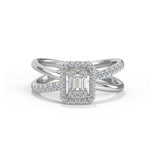 Mila Linear Diamond Ring