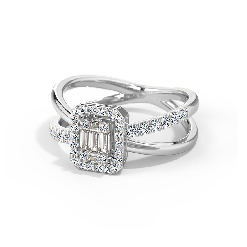 Mila Linear Diamond Ring