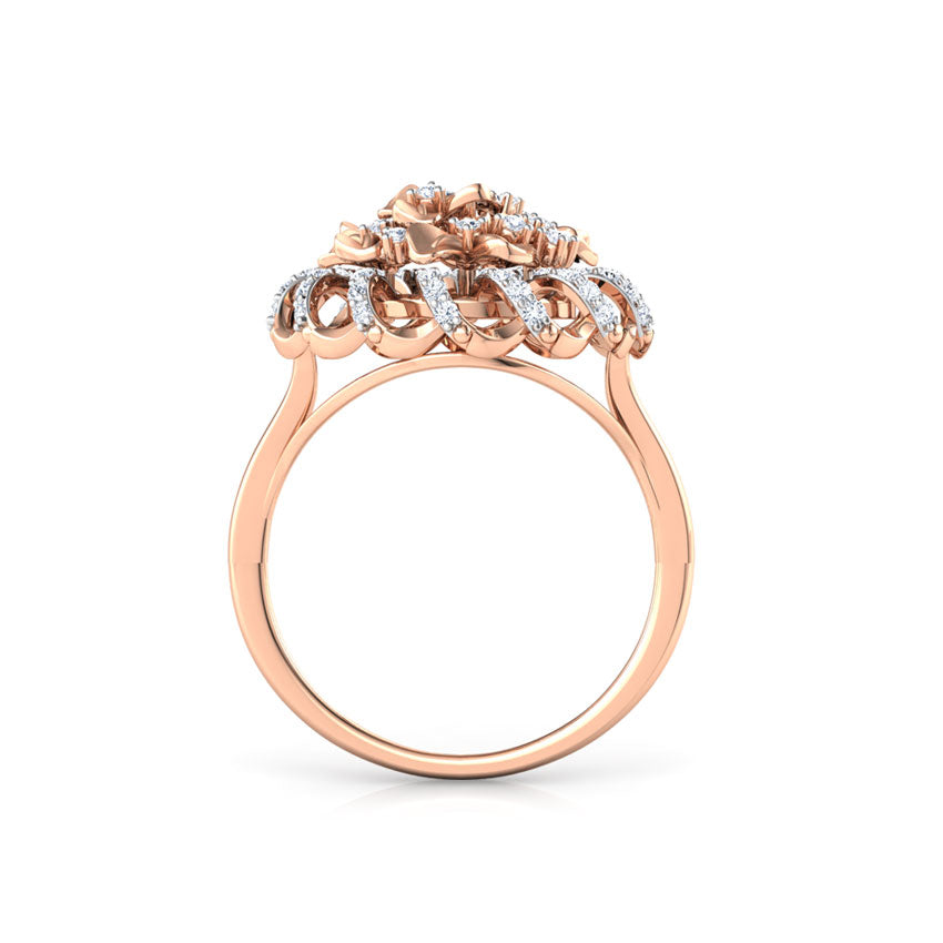 Trinity Floral Diamond Ring