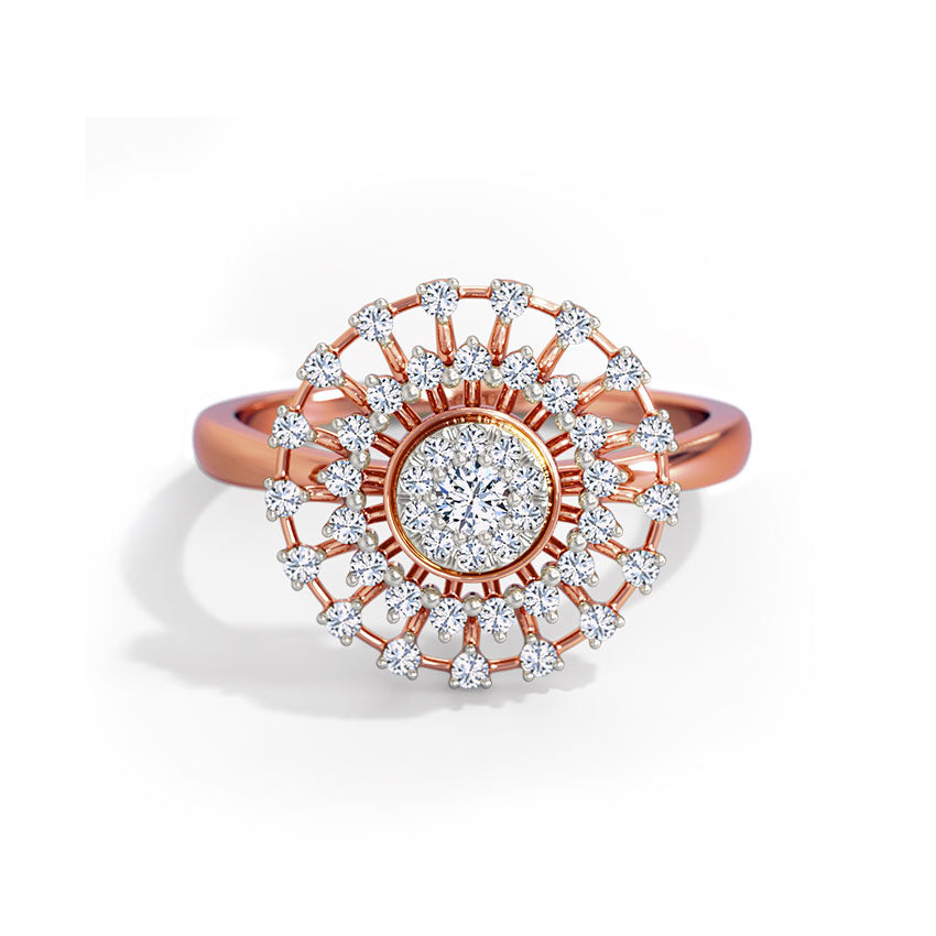 Rolling Cluster Diamond Ring