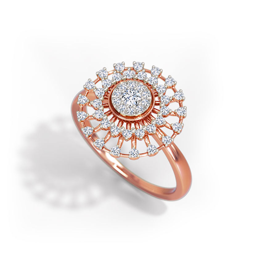Rolling Cluster Diamond Ring