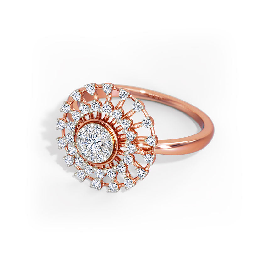Rolling Cluster Diamond Ring