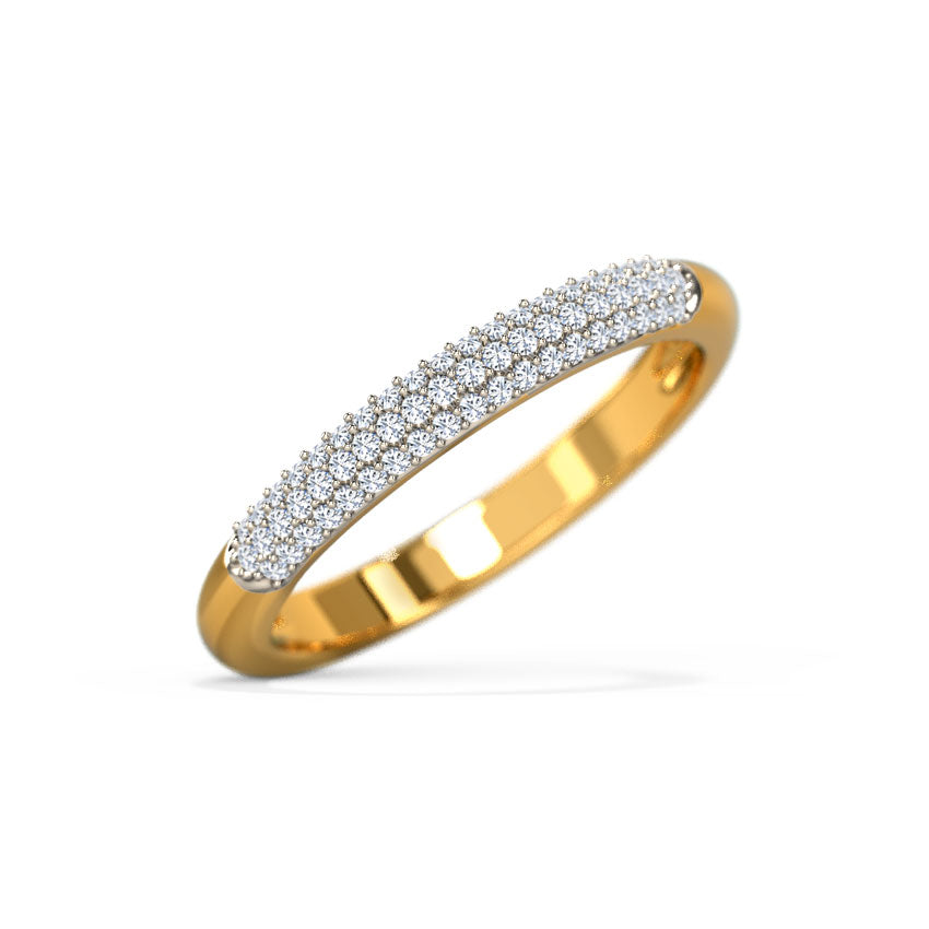 Clustered Finish Diamond Band