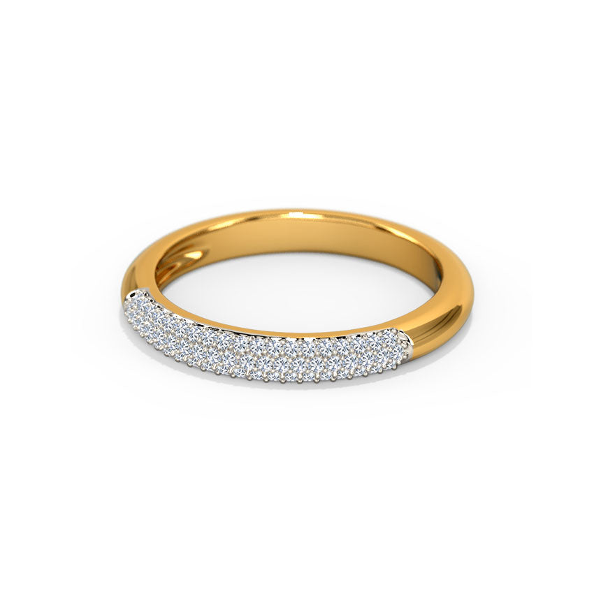 Clustered Finish Diamond Band