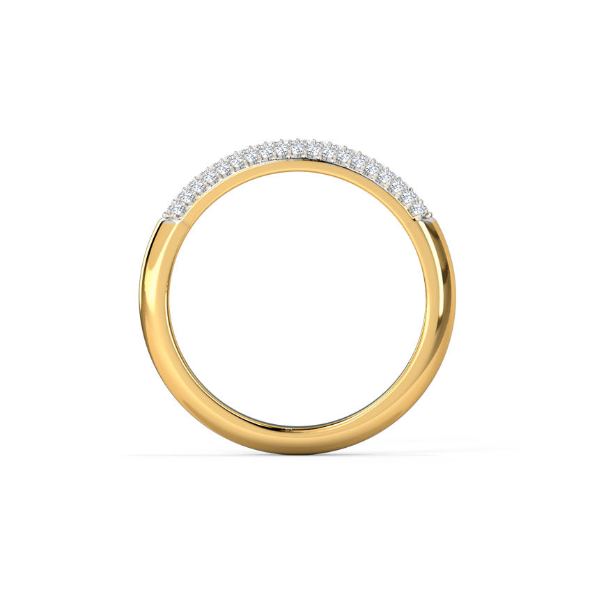 Clustered Finish Diamond Band