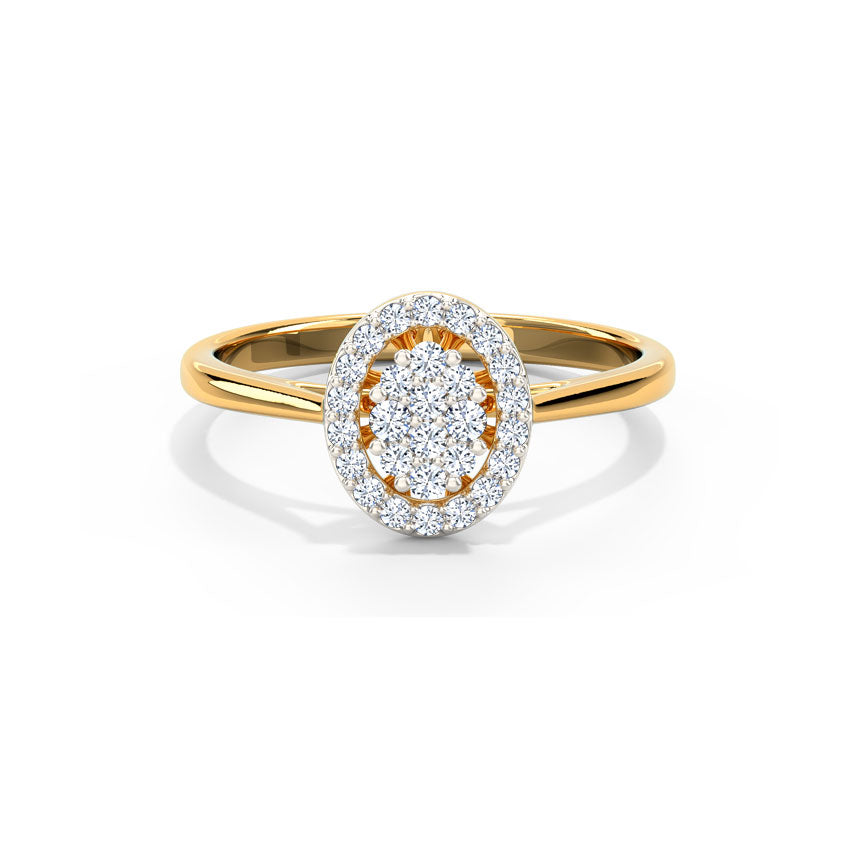 Miranda Oval Halo Diamond Ring