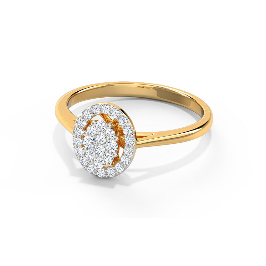 Miranda Oval Halo Diamond Ring