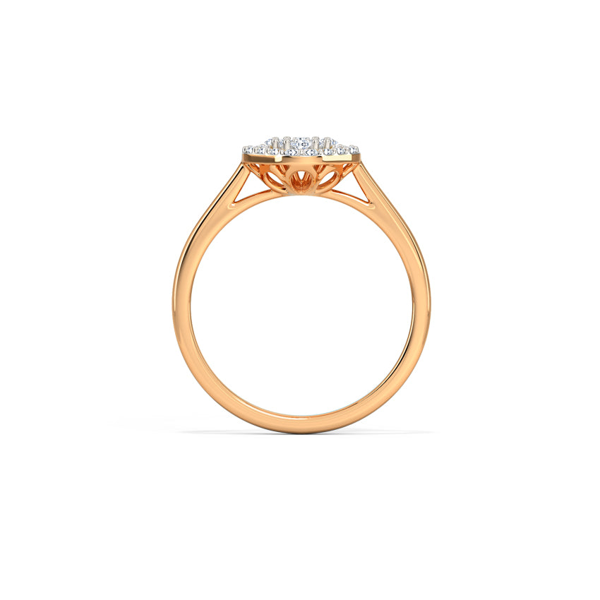 Miranda Quadruple Halo Diamond Ring