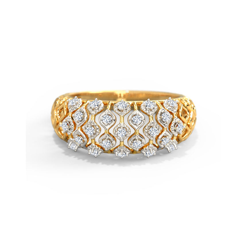 Mira Mesh Diamond Band