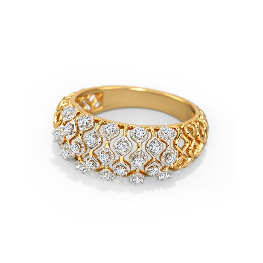Mira Mesh Diamond Band