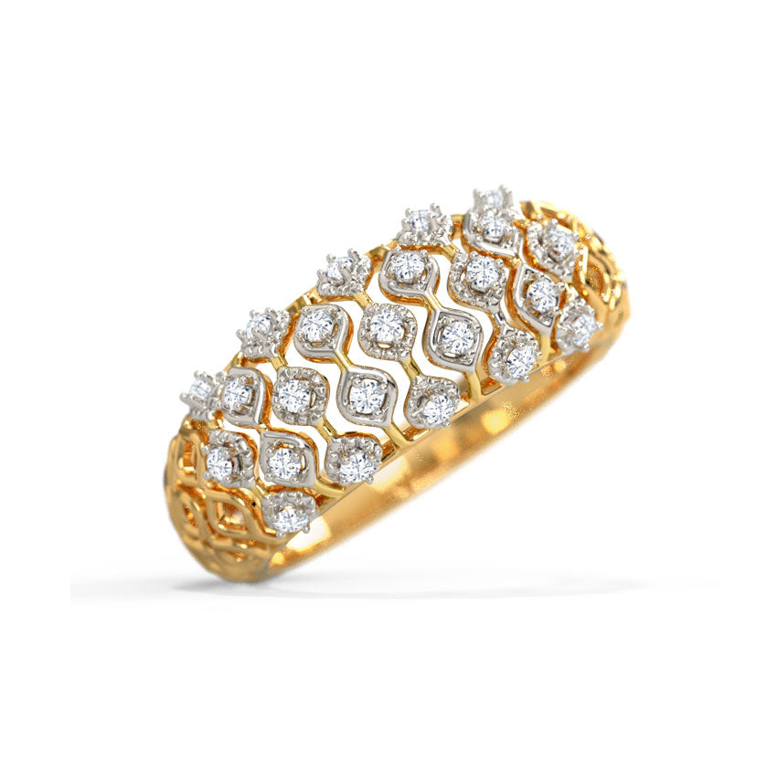 Mira Mesh Diamond Band