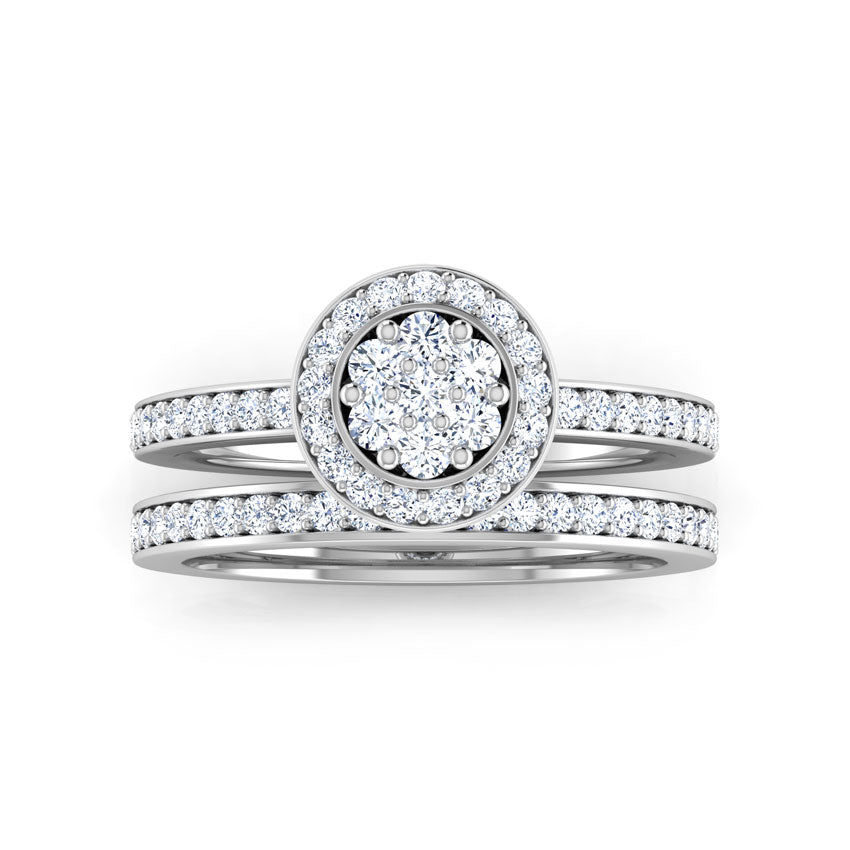 Luna Diamond Bridal Ring Set