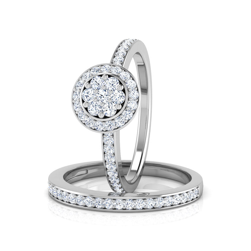 Luna Diamond Bridal Ring Set