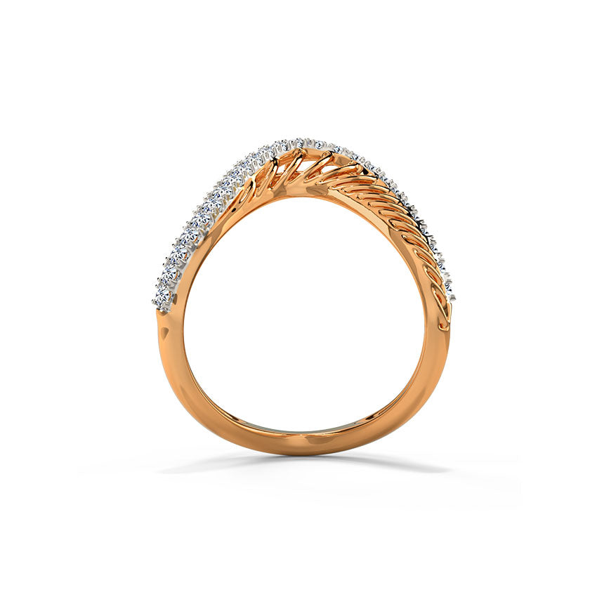 Looped Diamond Loops Vanki Ring