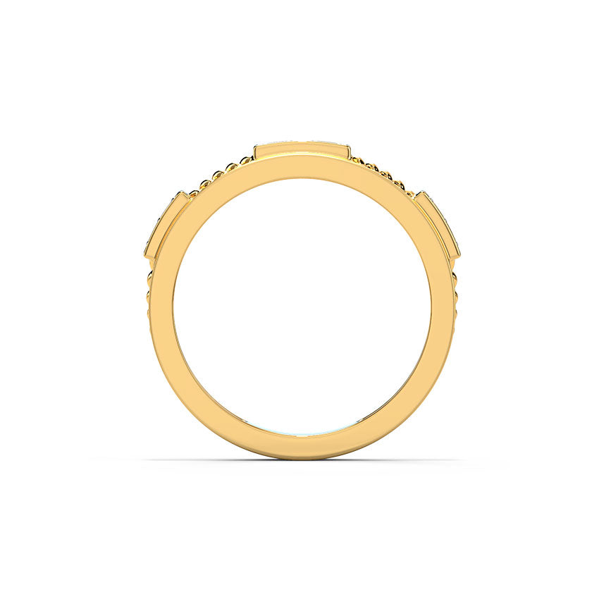 Modern Net Diamond Ring