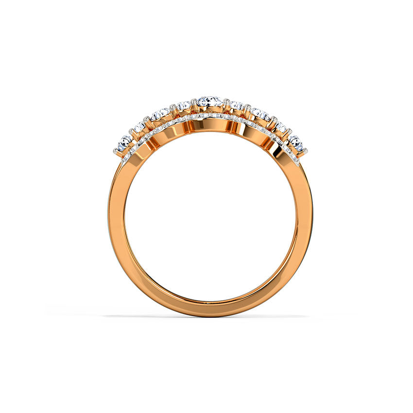 Oval Stud Diamond Band
