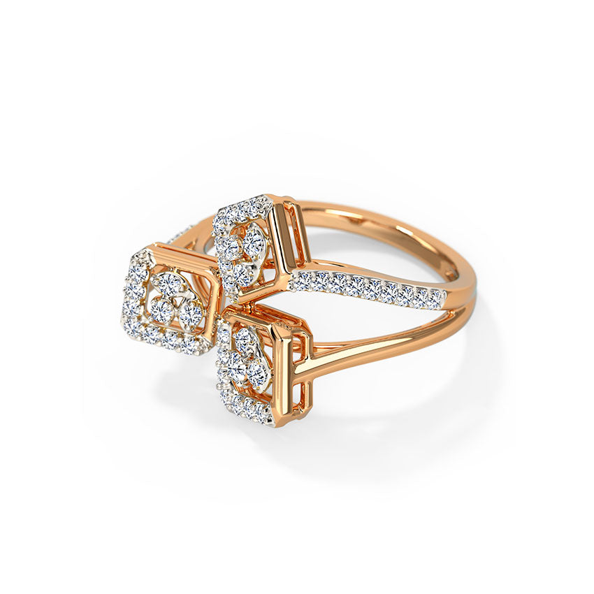 Zara Geometric Diamond Ring