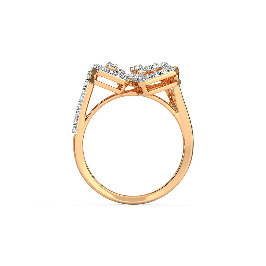 Zara Geometric Diamond Ring