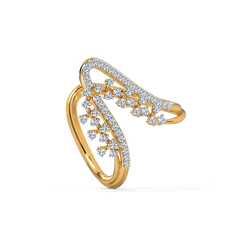 Arc Line Diamond Vanki Ring