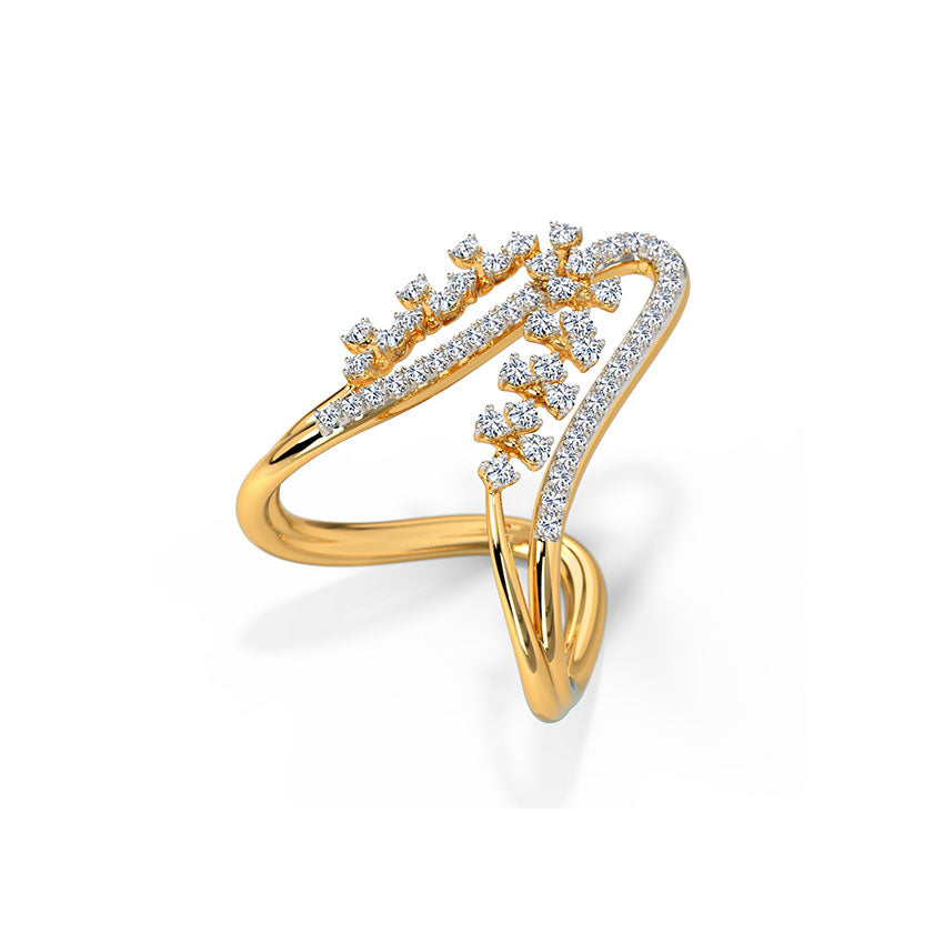 Arc Line Diamond Vanki Ring