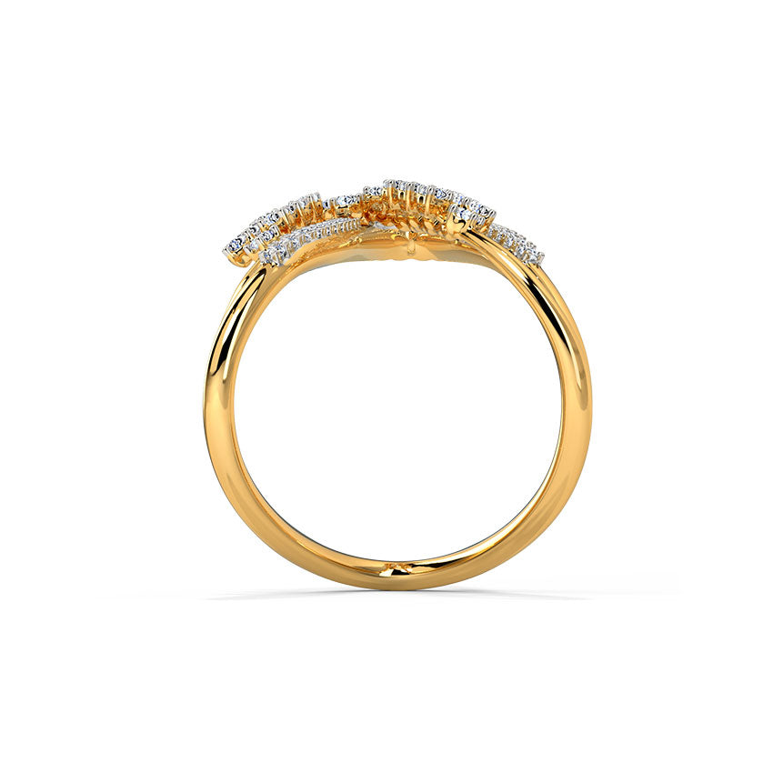 Arc Line Diamond Vanki Ring