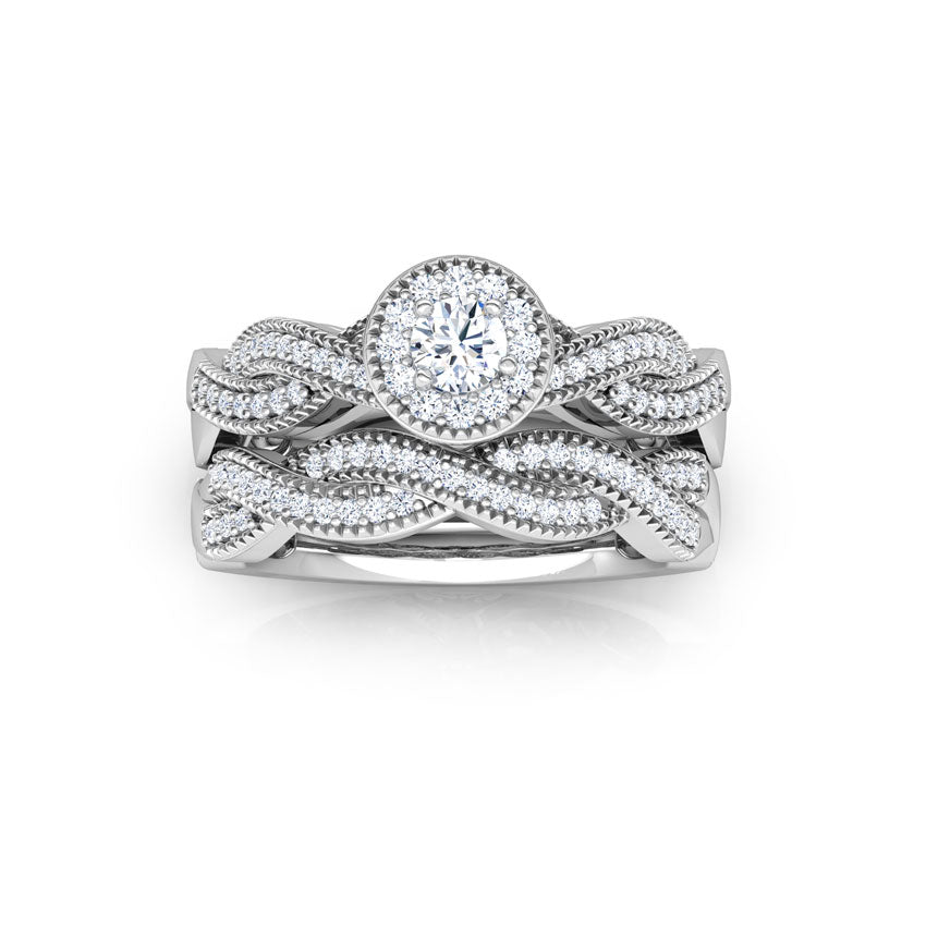Radiant Diamond Bridal Ring Set