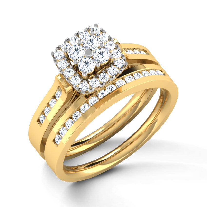 Dazzling Diamond Bridal Ring Set